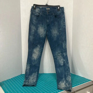 True Religion Halle Moto Jean's in Rebel Bleached